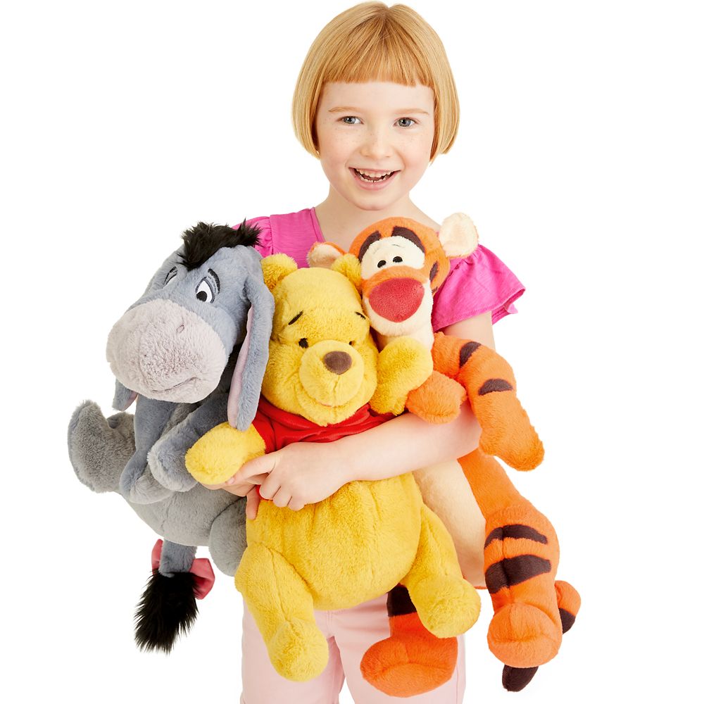 classic pooh stuffed animal set