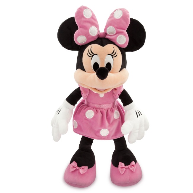 Disney Store Minnie Mouse Plush Pink Medium Size 19" NWT 