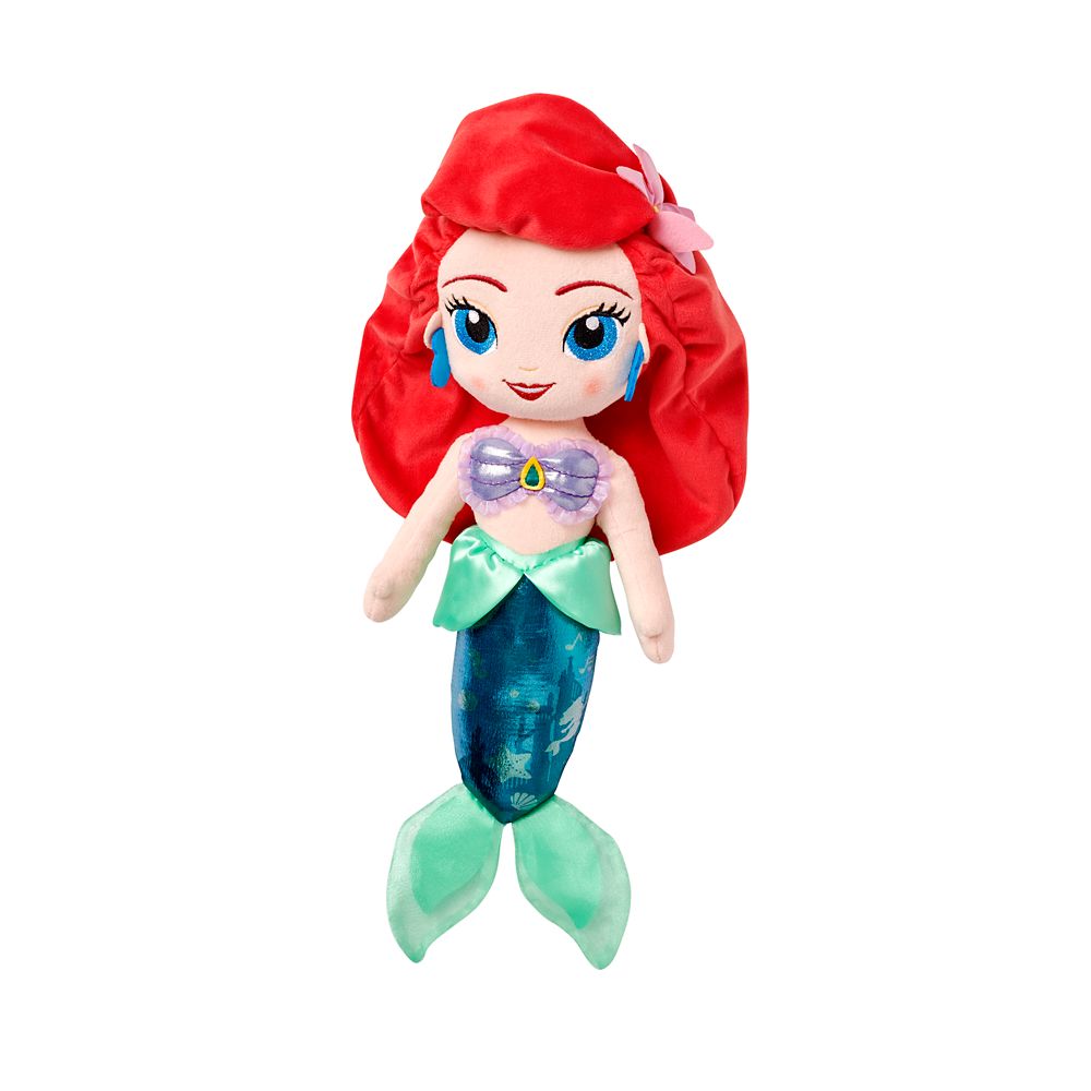 Disney Babies Little Mermaid Ariel Plush Doll 12 With Tail, Shell