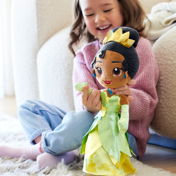 Disney Store Tiana Animator Toddler Stuffed Plush Doll 12 RARE