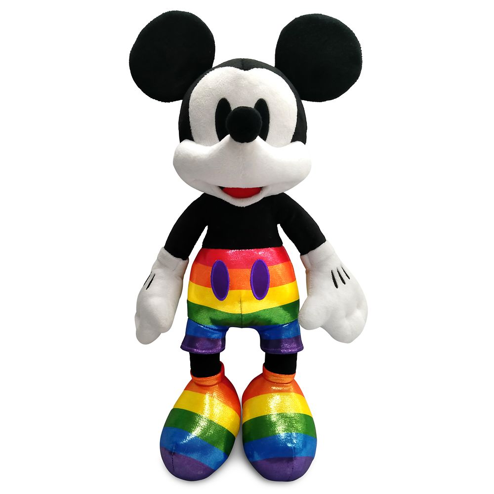 Mickey Mouse Plush – Medium 17” – Rainbow Disney Collection now available