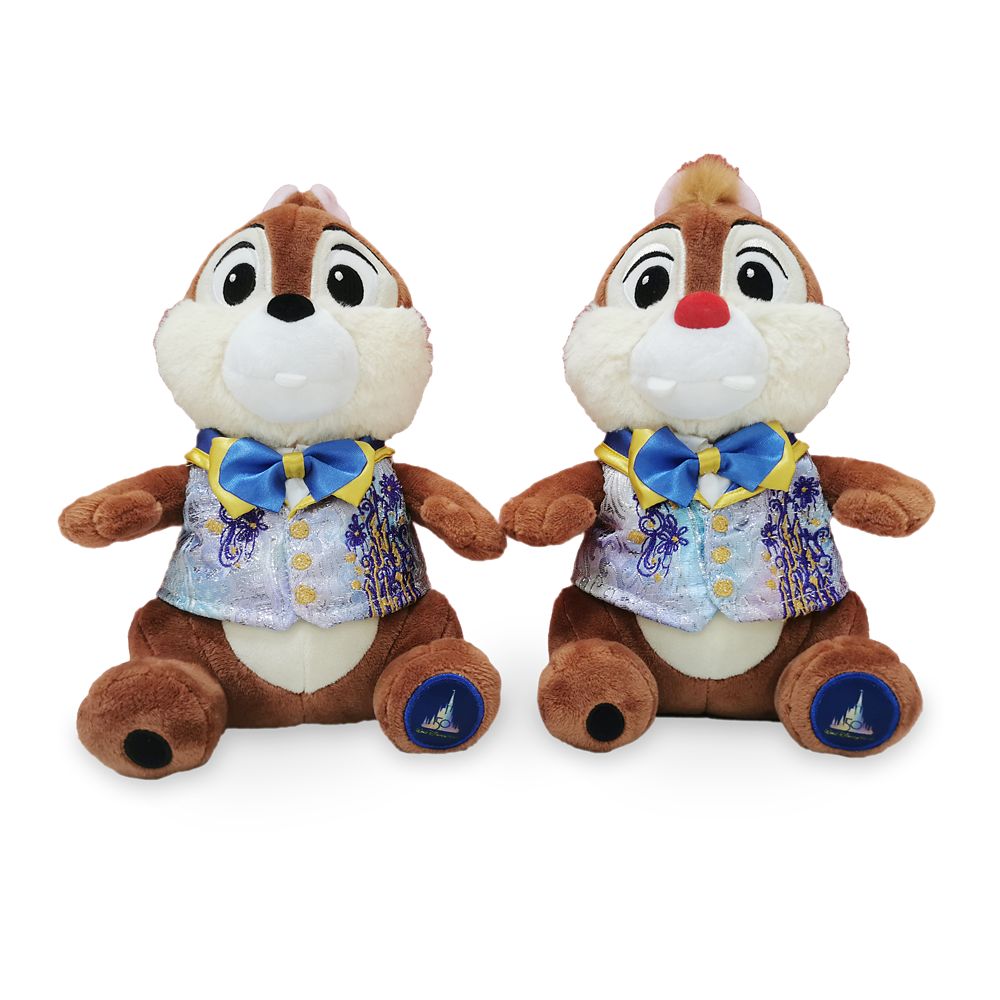 Chip 'n Dale Plush Set – Walt Disney World 50th Anniversary –  8 1/4''