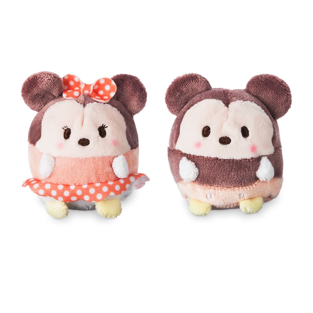 Mickey and Minnie Mouse Ufufy Plush Set - Mini 2 1/2''