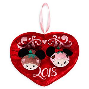 Mickey and Minnie Mouse Scented ''Tsum-Tsum'' Plush Set - Mini - Valentine's Day