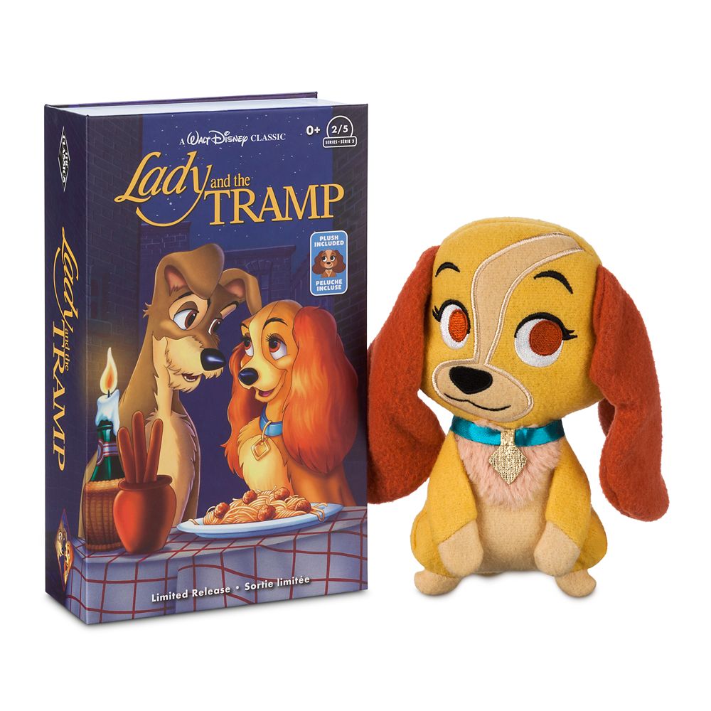 Lady VHS Plush – Small – Lady and the Tramp  – Limited Release