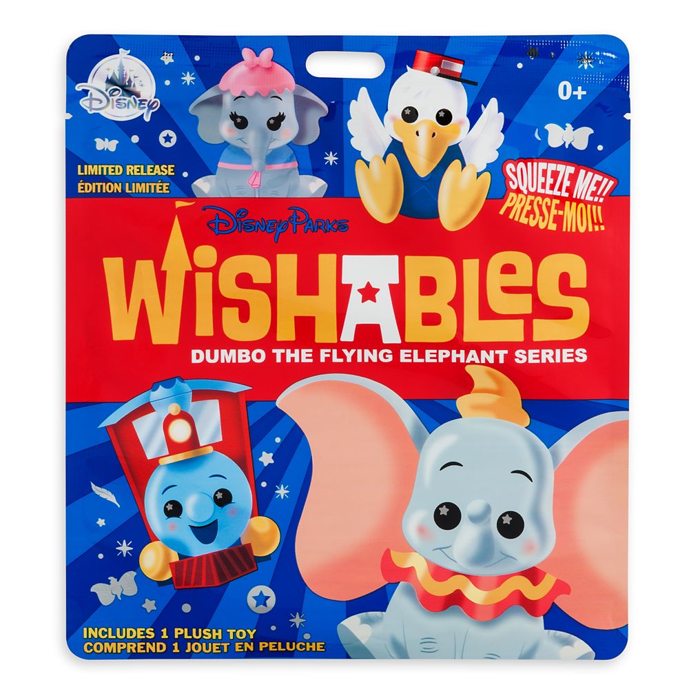Disney Parks Wishables Mystery Plush – Dumbo the Flying Elephant – Micro 5'' – Limited Release