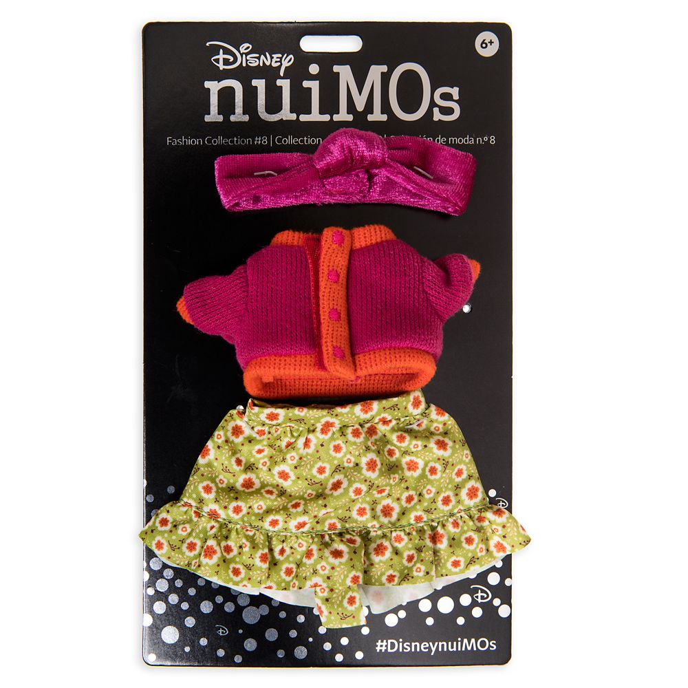 Disney nuiMOs Outfit – Color Blocked Sweater and Floral Skirt with Matching Headband