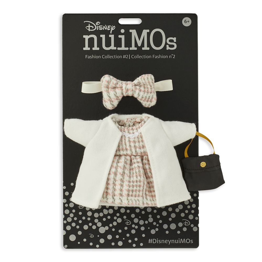 Minnie Mouse Disney nuiMOs Plush and White Coat with Tweed Dress and Crossbody Set