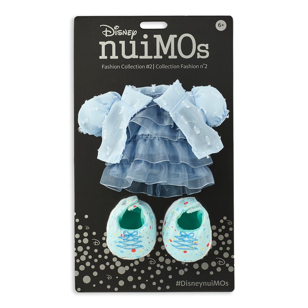 Disney nuiMOs Outfit – Blue Jacket and Layered Blue Dress and Polka Dot Shoes