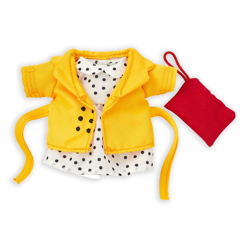 Disney nuiMOs Outfit – Yellow Coat with Polka Dot Dress and Red Clutch is now available for purchase