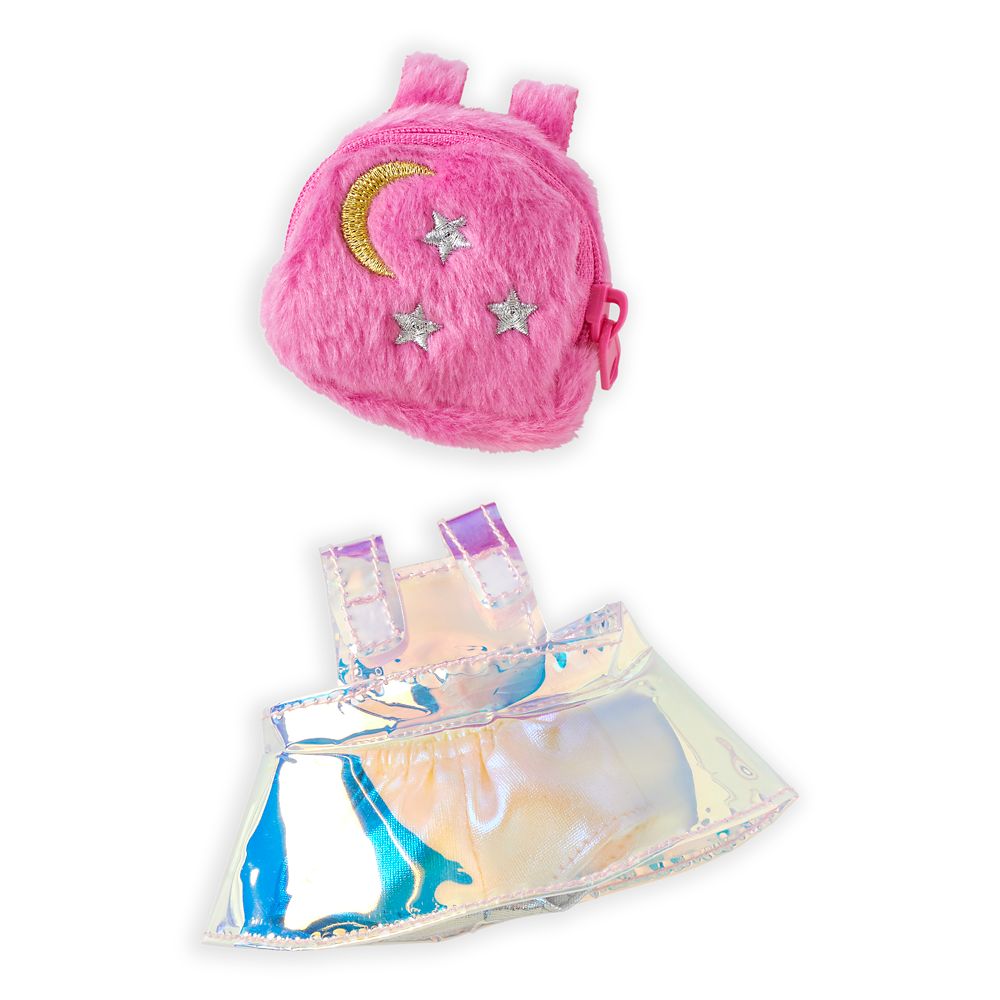 Disney nuiMOs Outfit – Holographic Dress with Pink Backpack Set now out