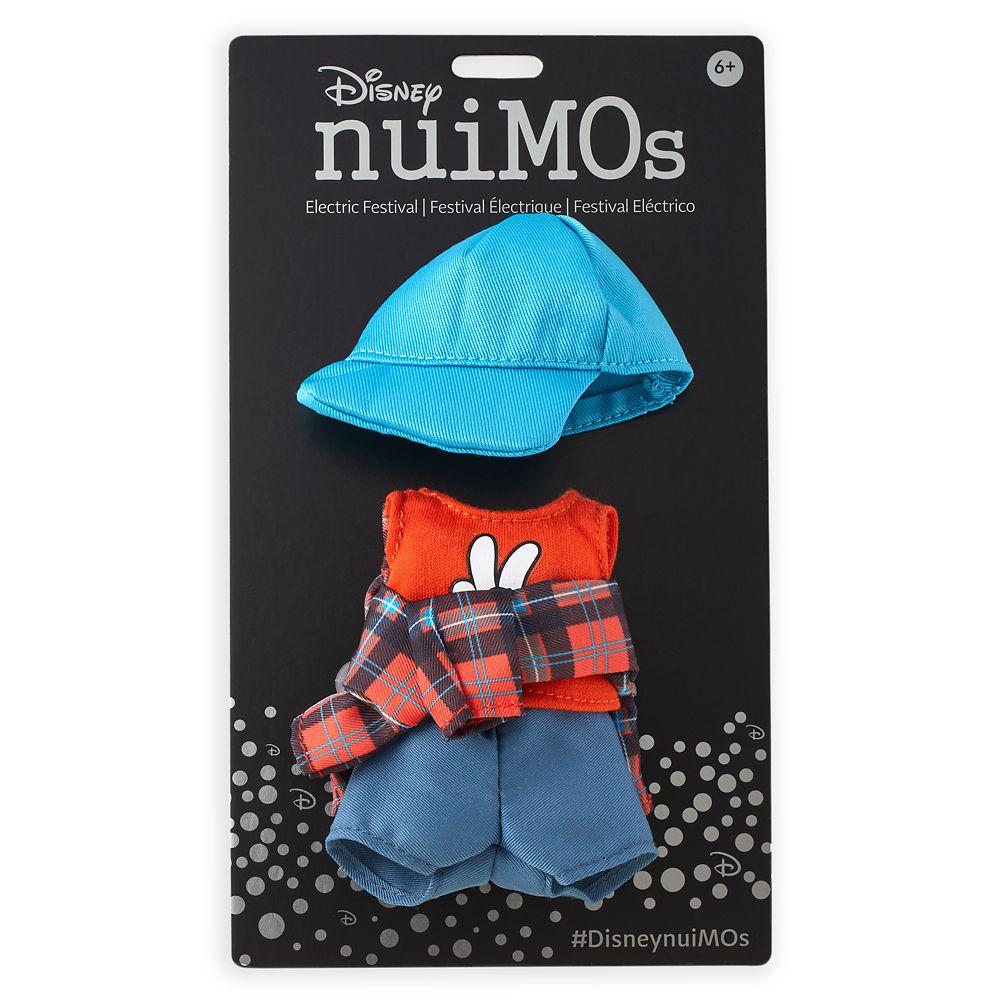 Mickey Mouse Disney nuiMOs Plush and Tank Shirt with Blue Cap and Plaid Flannel Set