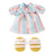 Disney nuiMOs Outfit – Pastel Striped Dress with Strap Sandals