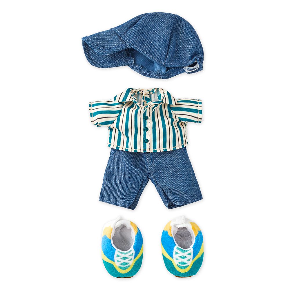 Disney nuiMOs Outfit – Striped Shirt with Cap and Sneakers