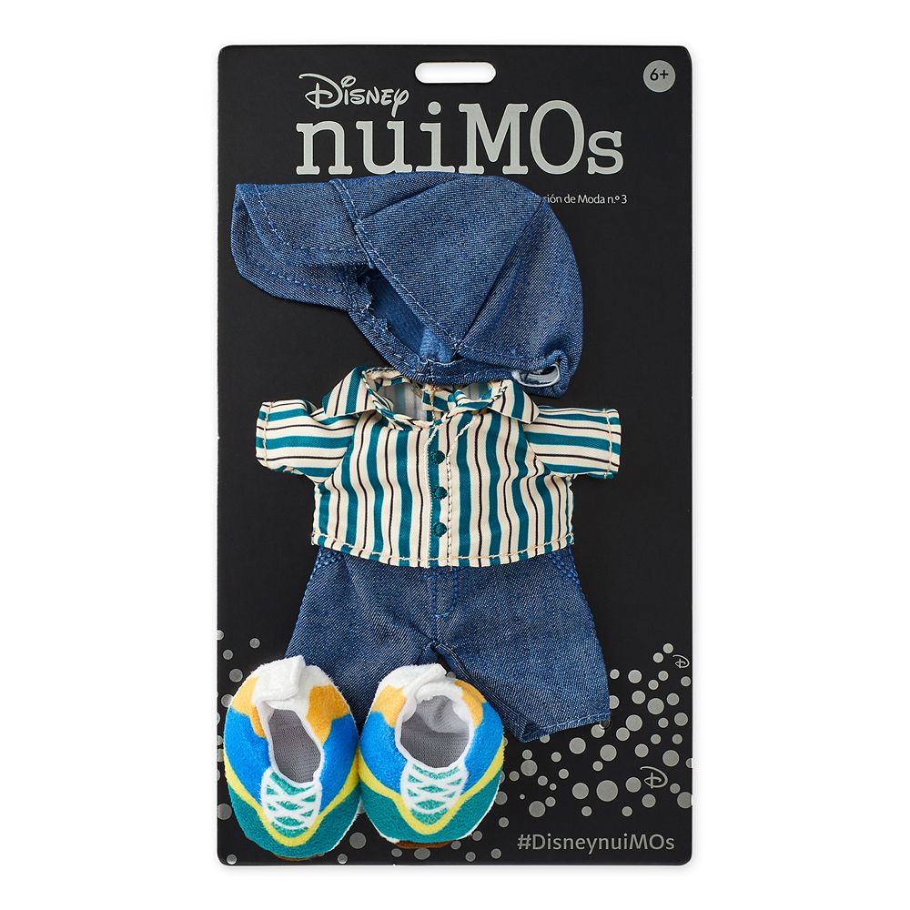 Stitch Disney nuiMOs Plush and Striped Shirt with Cap and Sneakers Set