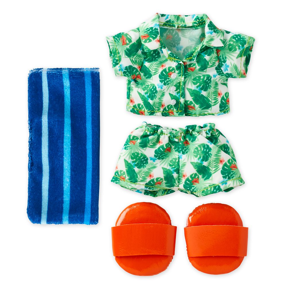 Disney nuiMOs Outfit – Hawaiian Shirt and Short Set with Towel