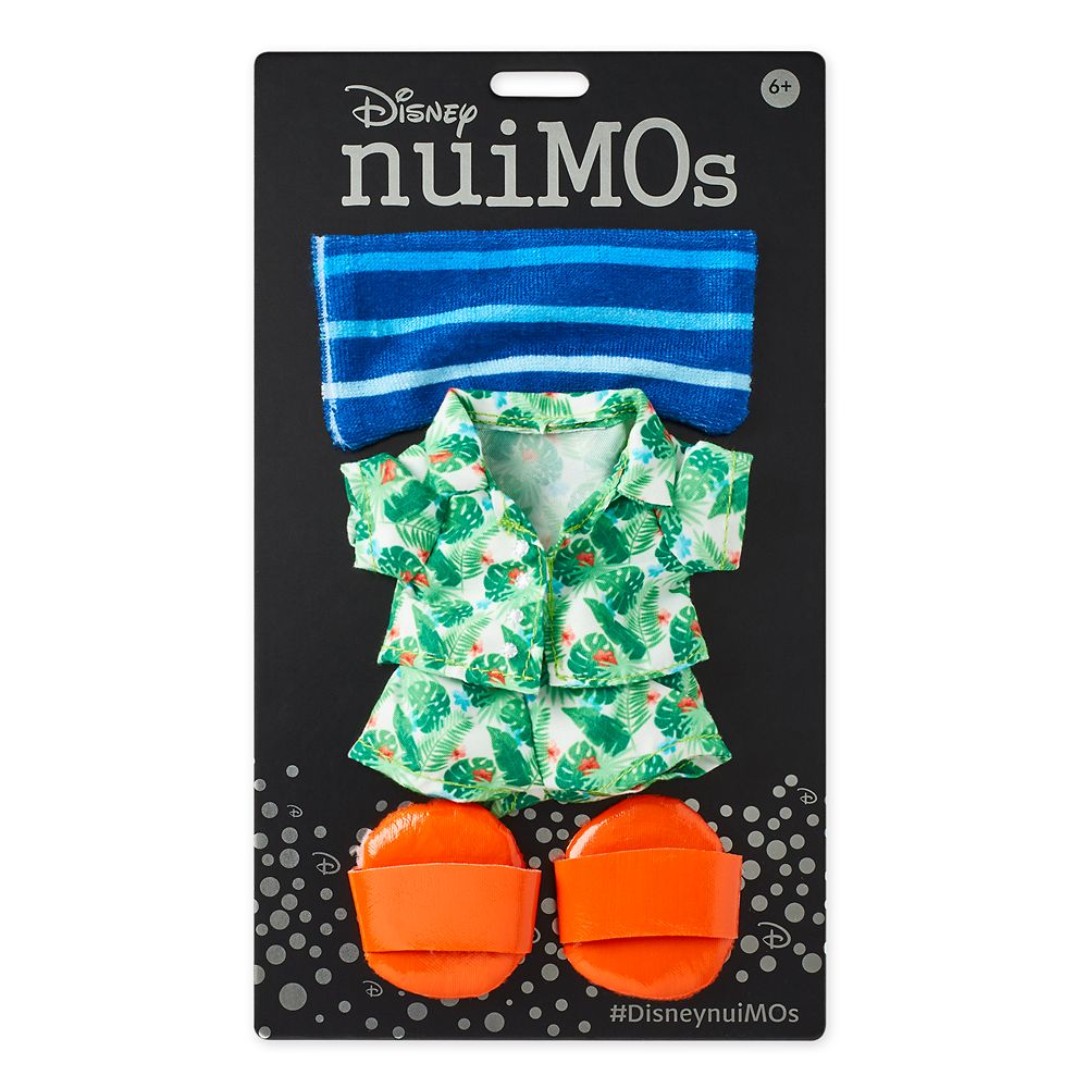 Disney nuiMOs Outfit – Hawaiian Shirt and Short Set with Towel