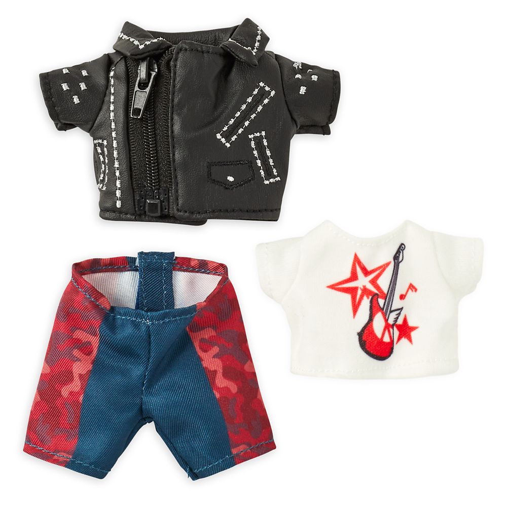 Mickey Mouse Disney nuiMOs Plush and Cruella Inspired Faux Leather Jacket with Graphic T-Shirt and Pants Set