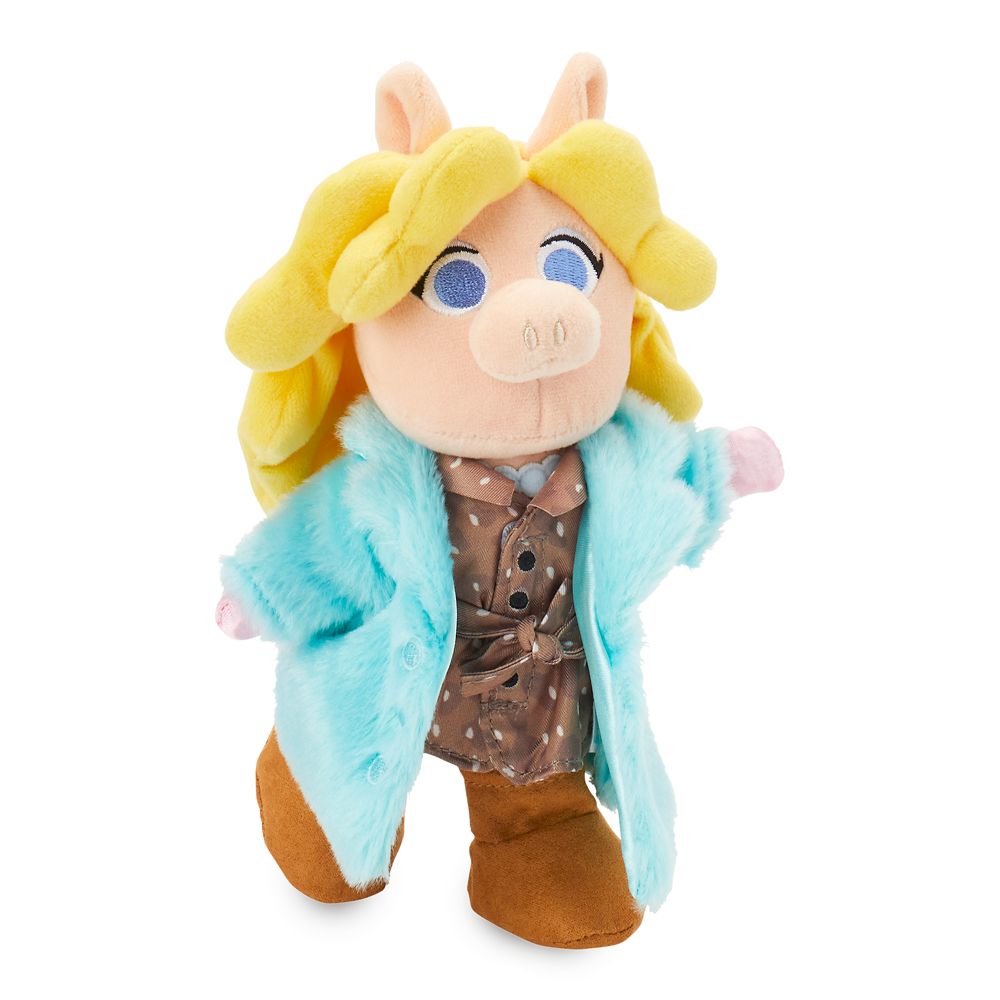 Disney nuiMOs Outfit &ndash; Print Dress and Blue Faux Fur Coat