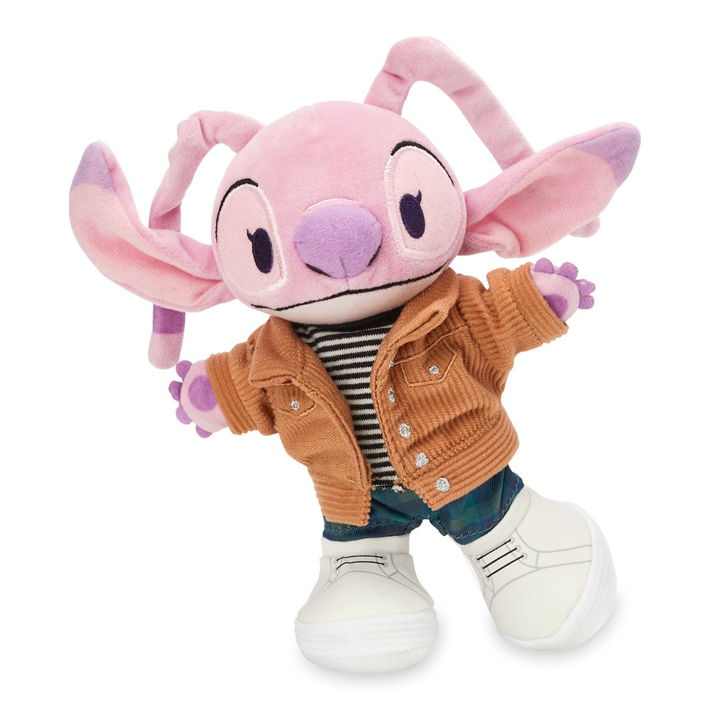 Disney nuiMOs Outfit – Corduroy Jacket and Striped Shirt with Plaid Pants and White Sneakers