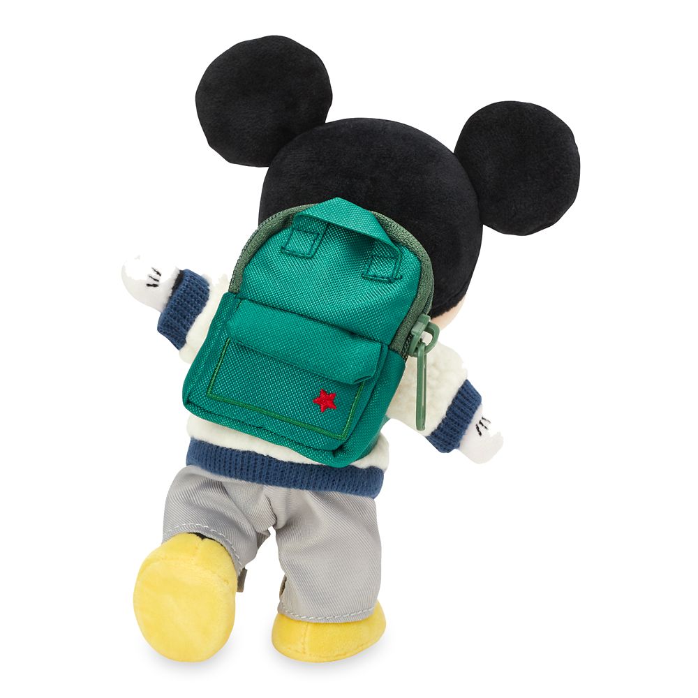 Disney nuiMOs Outfit &ndash; Sherpa Jacket and Gray Pants with Green Backpack