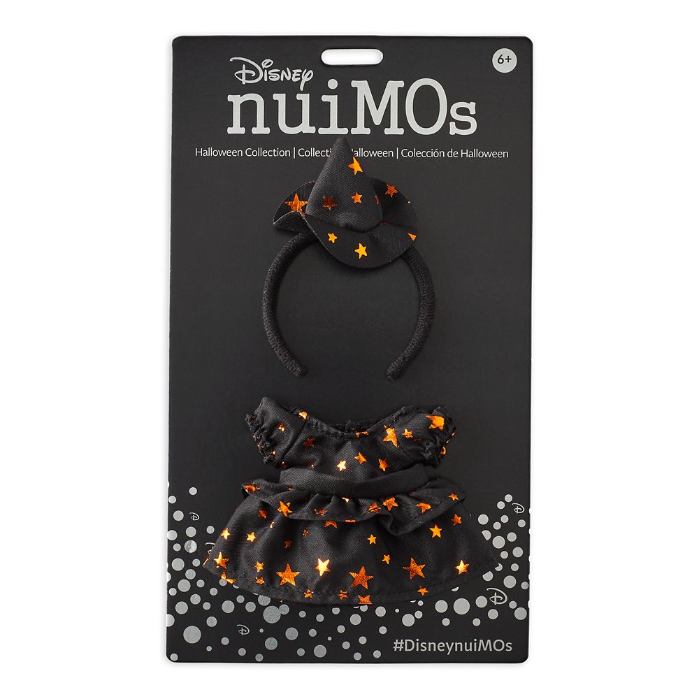 Disney nuiMOs Outfit – Black and Orange Dress with Witch Hat Headband