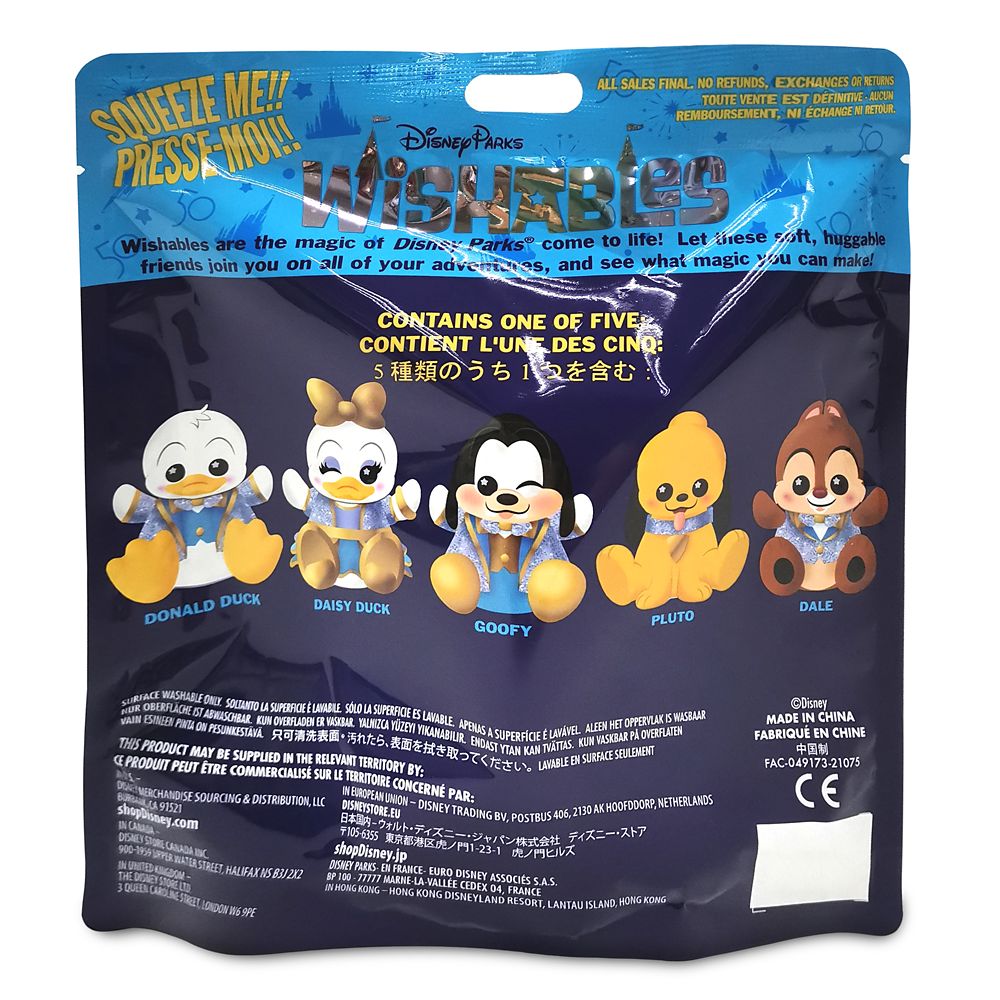 Disney Parks Wishables Mystery Plush – Walt Disney World 50th Anniversary – Micro 5'' – Limited Release