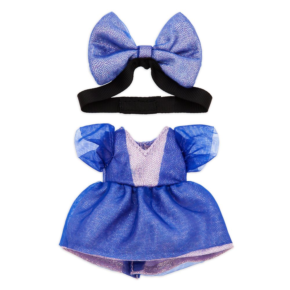 Disney nuiMOs Outfit – Blue and Iridescent Dress with Blue Bow – Walt Disney World 50th Anniversary