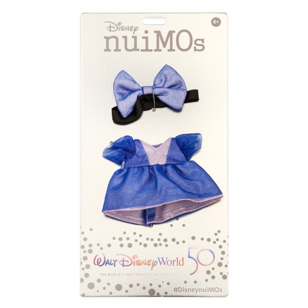 Disney nuiMOs Outfit – Blue and Iridescent Dress with Blue Bow – Walt Disney World 50th Anniversary