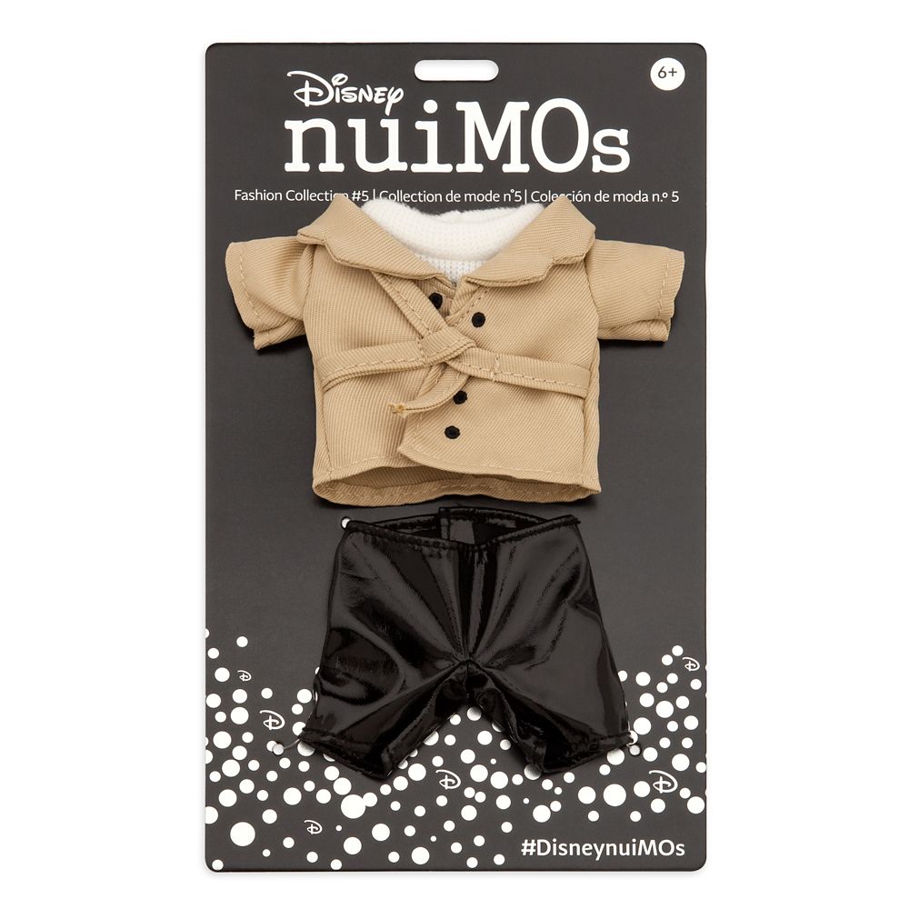 Disney nuiMOs Outfit – White Sweater with Trench Coat and Black Pants