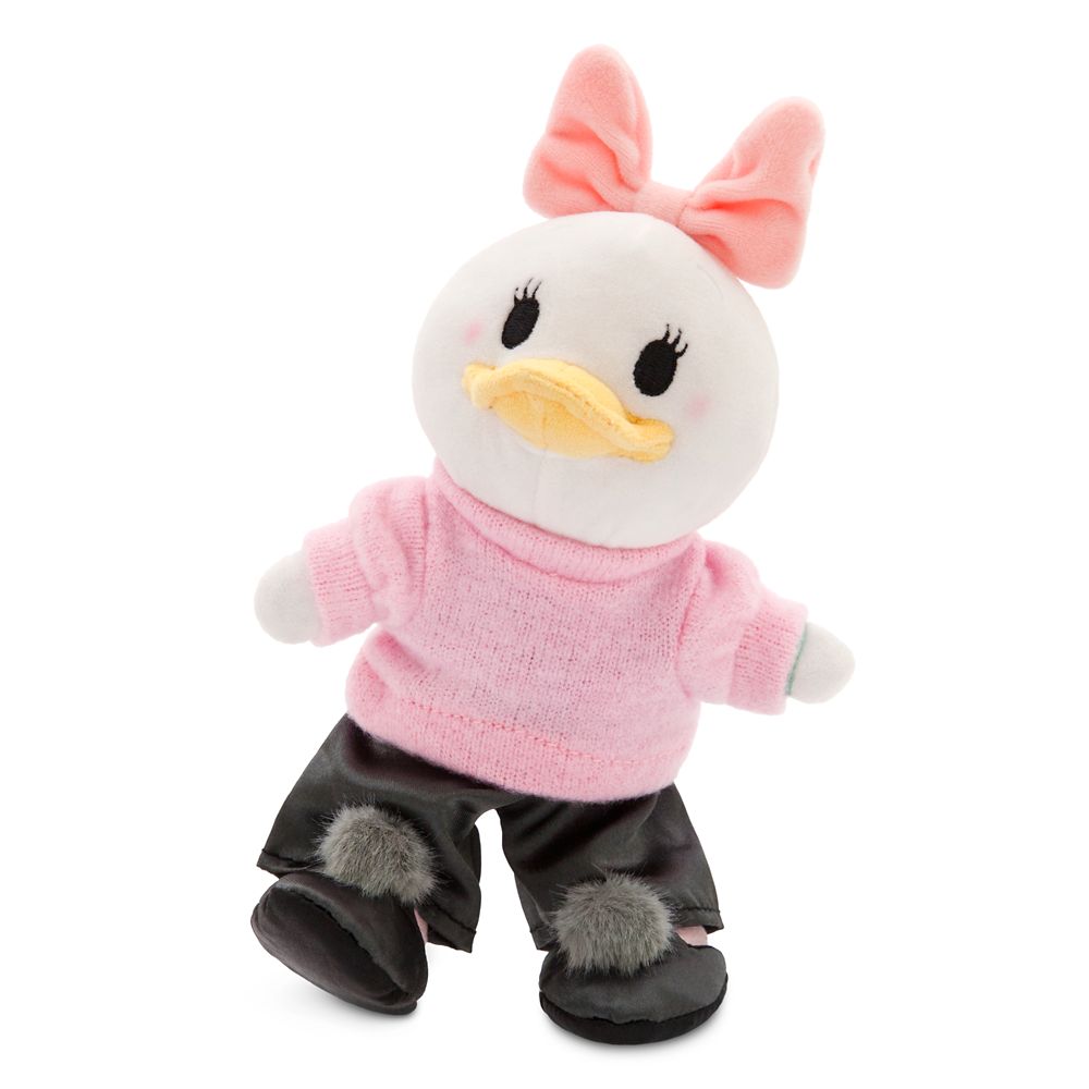 Disney nuiMOs Outfit – Pink Sweater with Gray Pants and Gray Pom-Pom Shoes