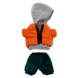 Disney nuiMOs Outfit – Orange Puffer Jacket with Gray Hoodie and Green Jogger Pants