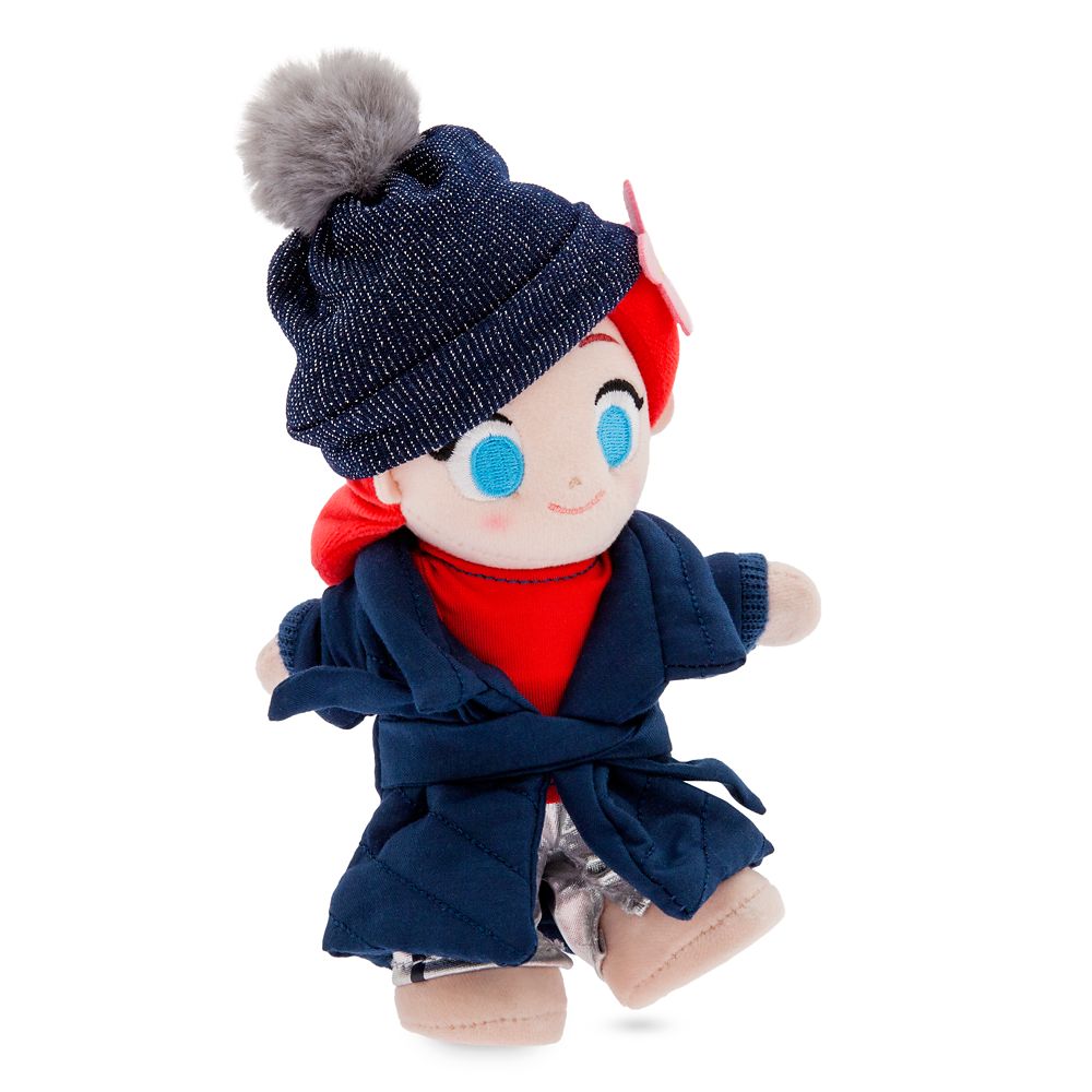 Disney nuiMOs Outfit – Blue Puffer Jacket, Red Shirt and Silver Pants with Blue and Silver Winter Hat