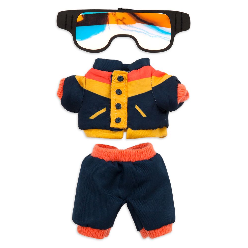 Disney nuiMOs Outfit – Black and Orange Snow Jacket with Snowpants and Snowboard Goggles