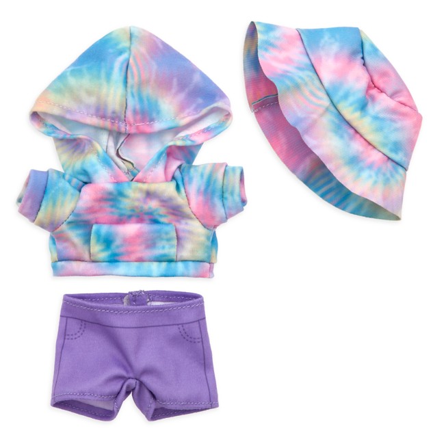 Disney nuiMOs Outfit – Tie-Dye Hoodie, Purple Shorts and Bucket Hat