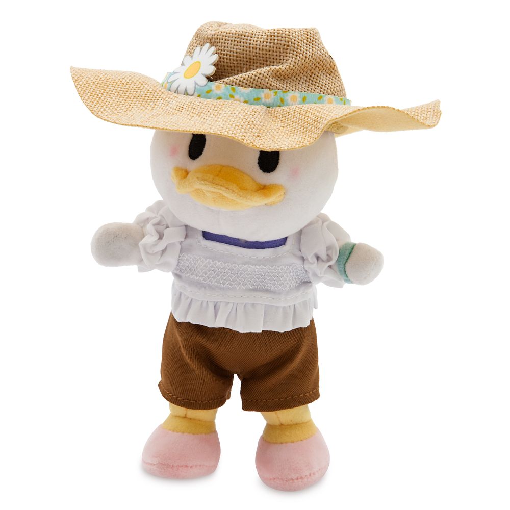 Disney nuiMOs Outfit – White Smocked Blouse with Brown Pants and Straw Hat