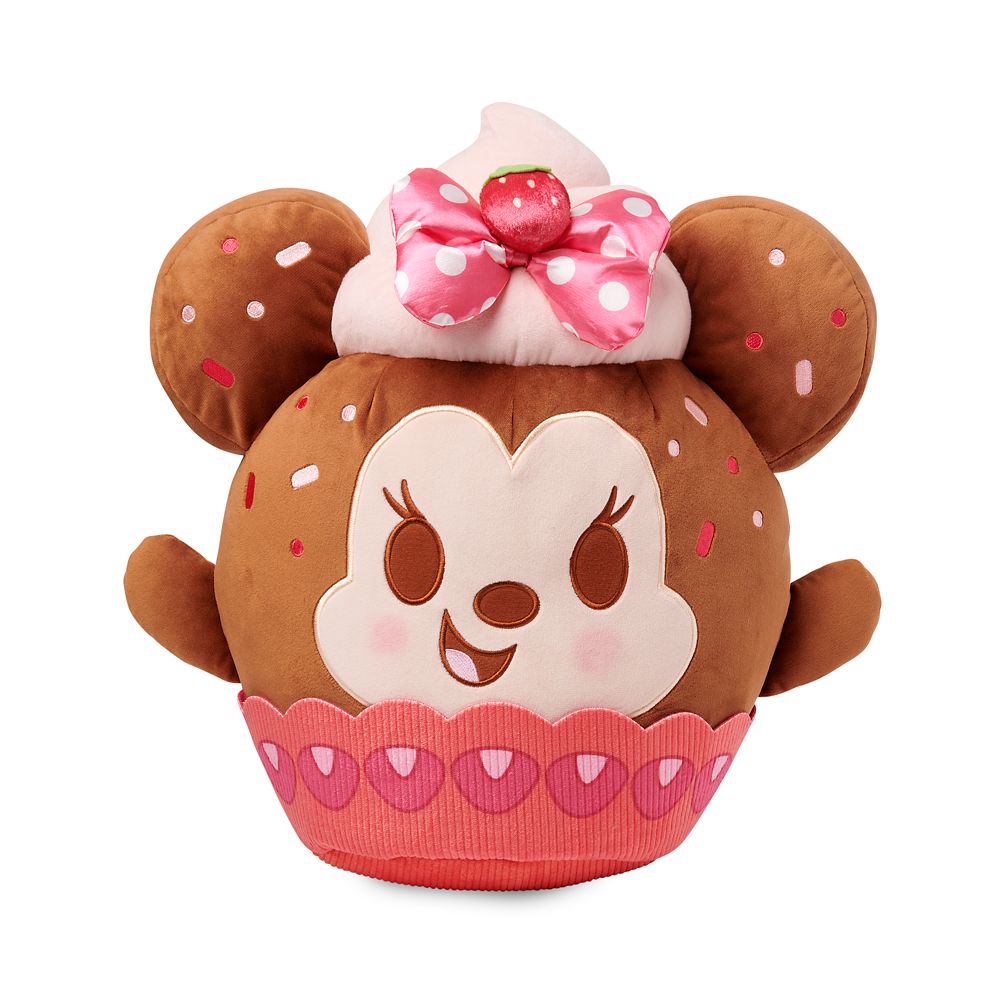 Minnie Mouse Strawberry Cupcake Disney Munchlings Scented Plush  Baked Treats  Medium 16''