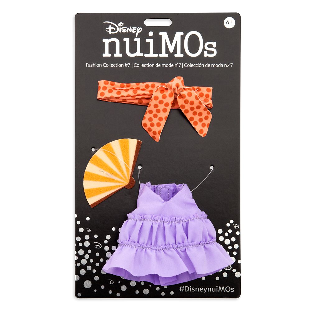 Disney nuiMOs Outfit – Purple Dress with Headband and Fan