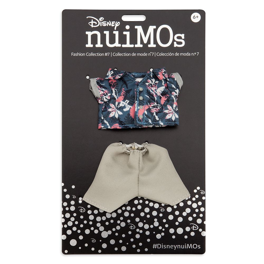 Disney nuiMOs Outfit – Patterned Button-Down Shirt with Khaki Pants