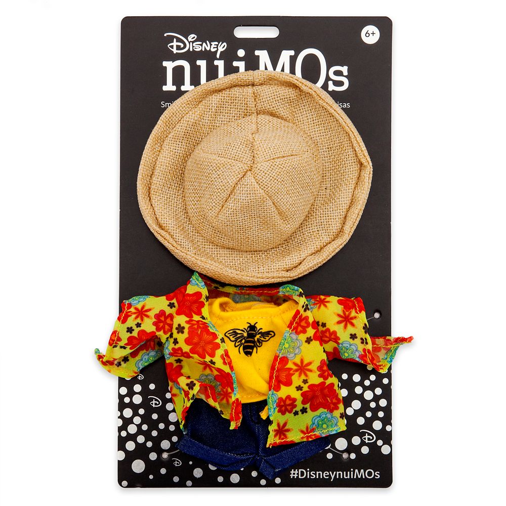 Disney nuiMOs Outfit – Graphic T-shirt with Patterned Kimono, Jeans and Sun Hat