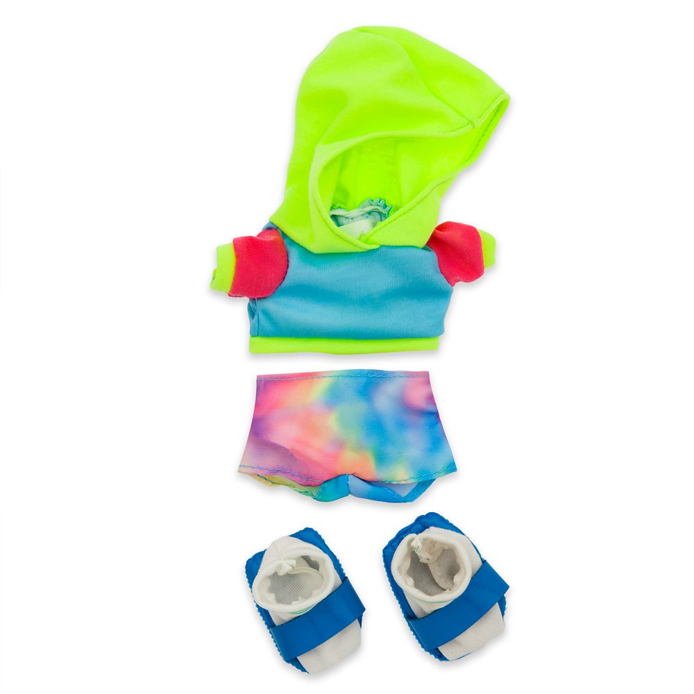 Disney nuiMOs Outfit – Color Blocked Hoodie with Tie-Dye Shorts and Sneakers