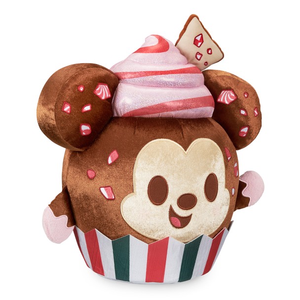 Mickey Mouse Peppermint Bark Cupcake Disney Munchlings Scented Plush – Baked Treats – Medium 14 1/2''