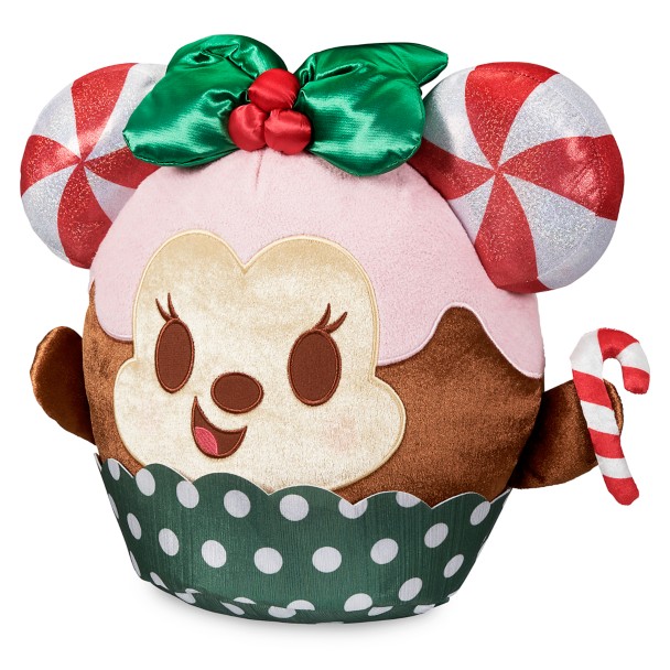 Minnie Mouse Candy Cane Crush Cupcake Disney Munchlings Scented Plush – Baked Treats – Medium 15 3/4''