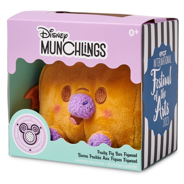 Figment Fruity Fig Bar Disney Munchlings Scented Plush – Specialty Treats – Micro 4 3/4'' – Limited Edition
