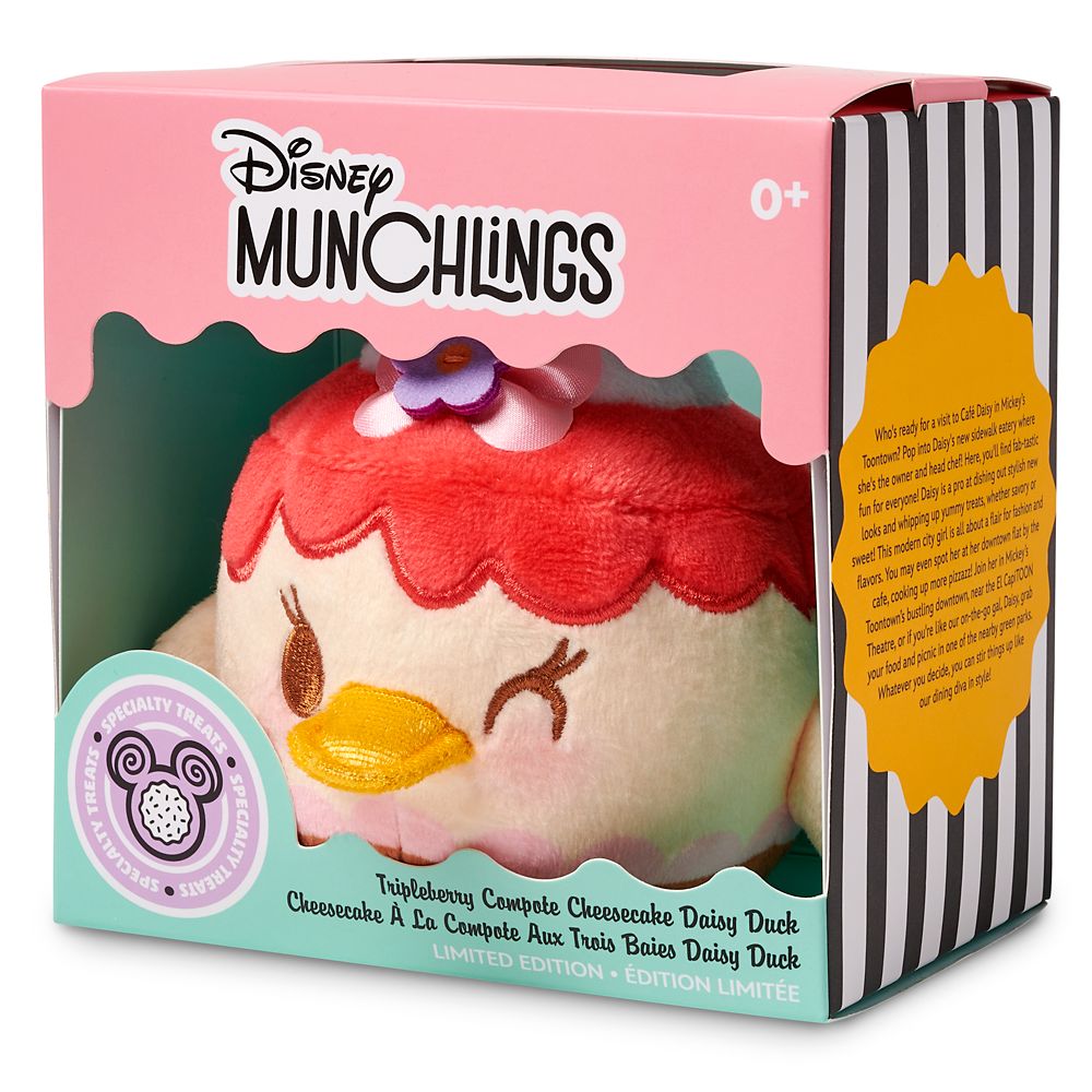 Daisy Duck Tripleberry Compote Cheesecake Disney Munchling Scented Plush – Micro 4 1/2'' – Limited Edition