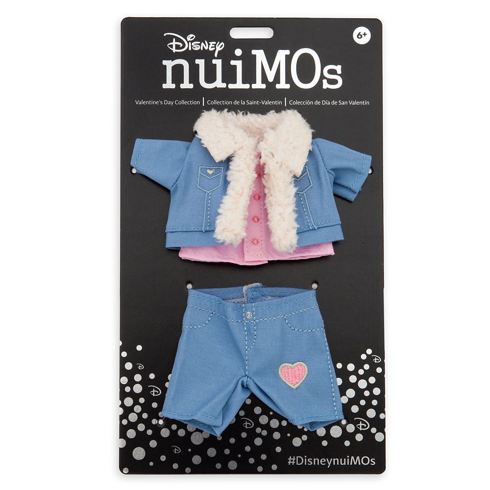 Disney nuiMOs Outfit – Valentine's Day Sherpa-Lined Heart Denim Jacket and Jeans