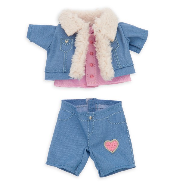 Disney nuiMOs Outfit – Valentine's Day Sherpa-Lined Heart Denim Jacket and Jeans