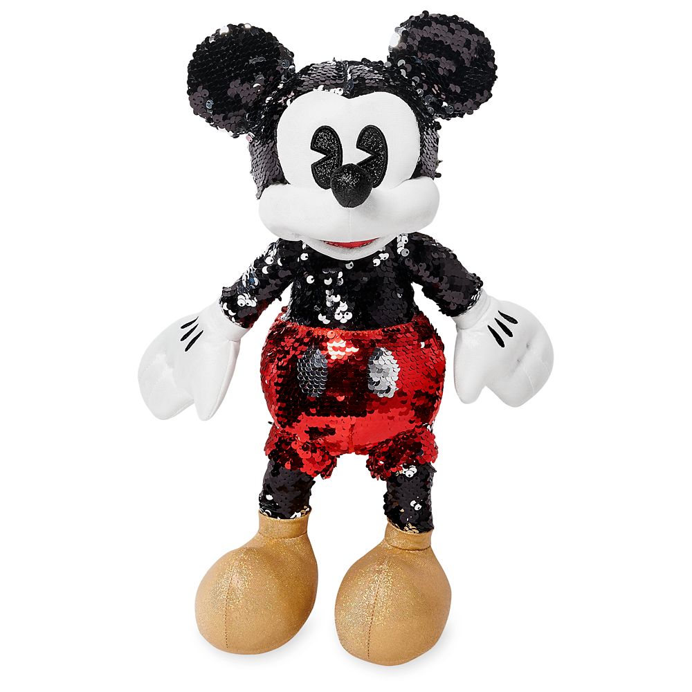 disney store mickey mouse gold collection large soft toy