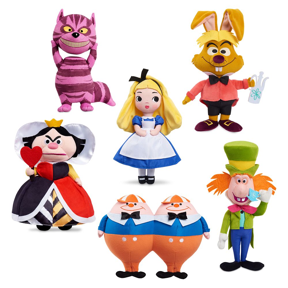 D23 Exclusive Alice in Wonderland by Mary Blair 70th Anniversary Plush Set – Limited Release