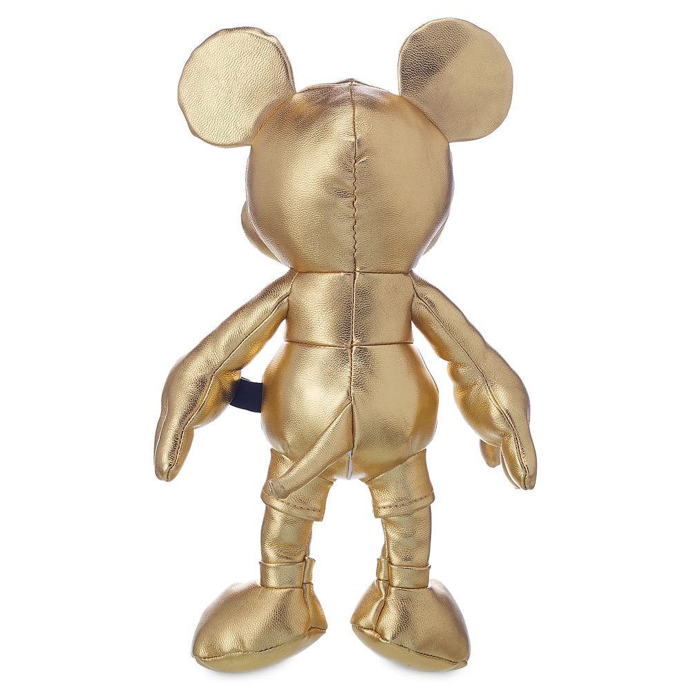 disney store mickey mouse gold collection large soft toy